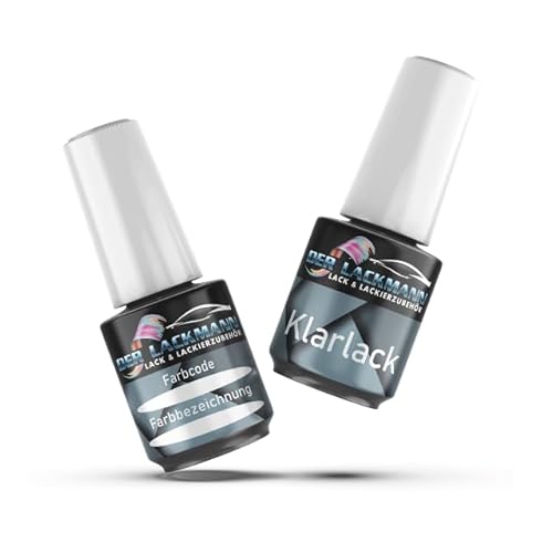 Der Lackmann Lack & Lackierzubehör Lackstift-Set für Ford 7VTA Frost Weiß +Klarlack 20ml Pinsel von Der Lackmann Lack & Lackierzubehör