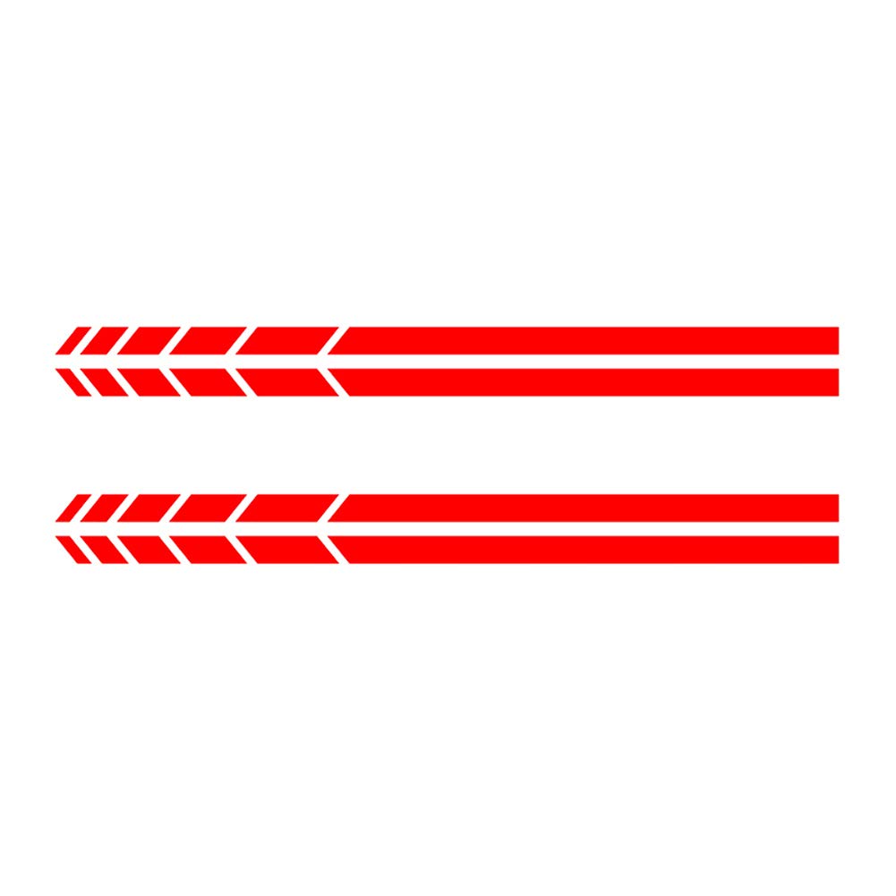 4Pcs Car Sticker Rearview Mirror Side Decal Stripe Truck Vehicle Body Decoration - Red von Derkoly