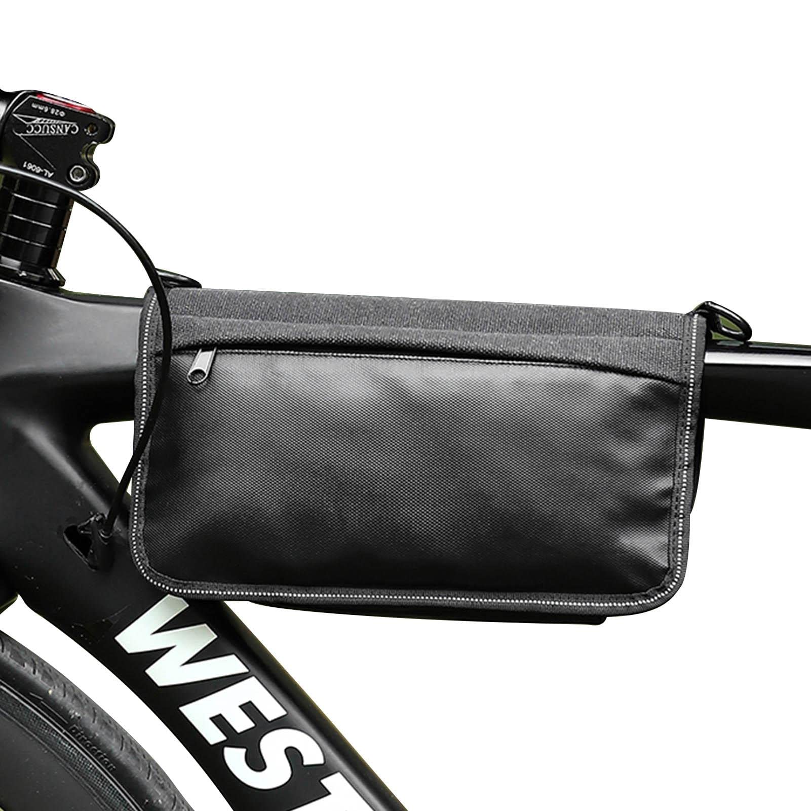 2 Stück Fahrradtaschen Rahmen | Rechteckige Fahrradtasche | Fahrradtasche unter dem Oberrohr, Fahrradtasche mit zwei Seitentaschen, Generic Aufbewahrungstasche von Desconocido