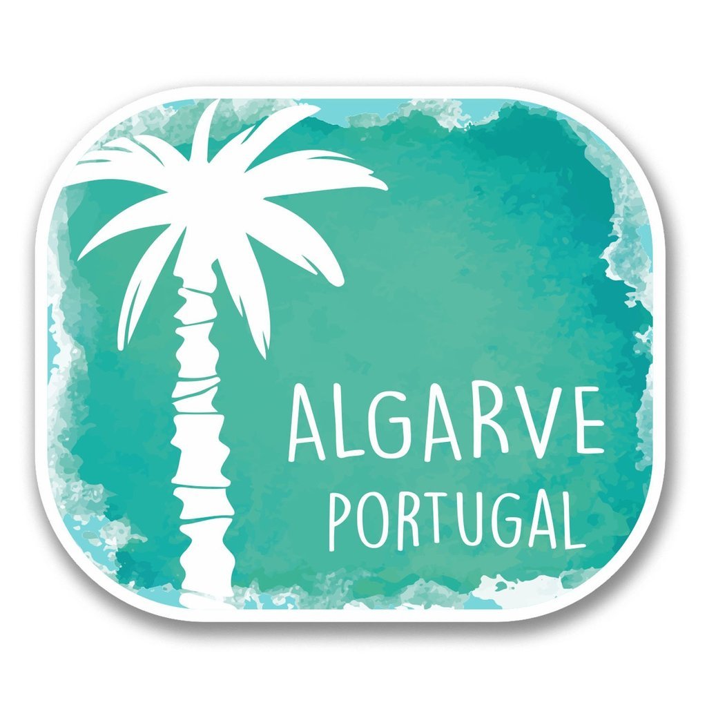 2 x 10cm/100mm Algarve Portugal Vinyl SELBSTKLEBENDE STICKER Aufkleber Laptop reisen Gepäckwagen Cool Zeichen Spaß #6339 von DestinationVinyl