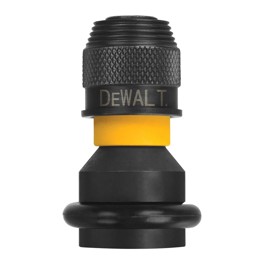 DEWALT Adapter Schlagschrauber 1/2 auf 1/4, Gelb/ Schwarz, 5.1 cm von DEWALT