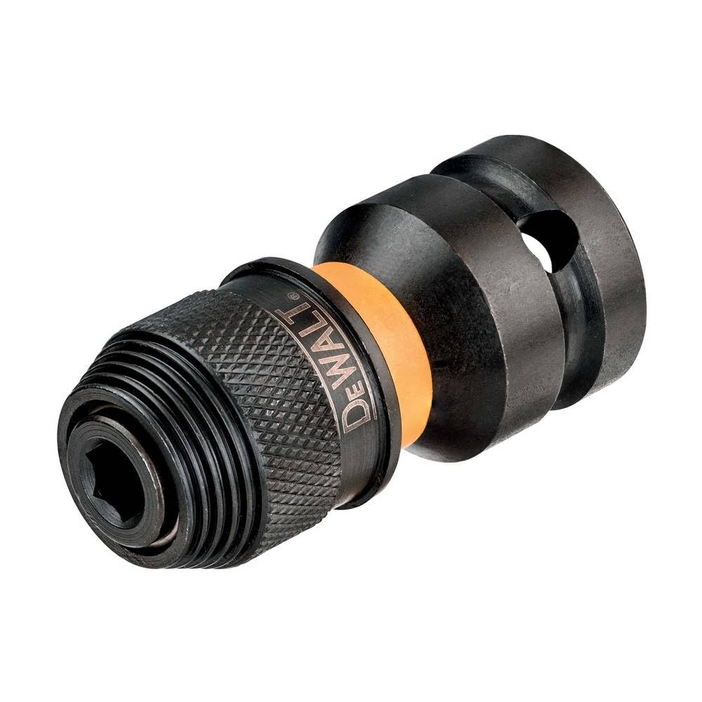 DEWALT Adapter Schlagschrauber 1/2 auf 1/4, Gelb/ Schwarz, 5.1 cm von DEWALT