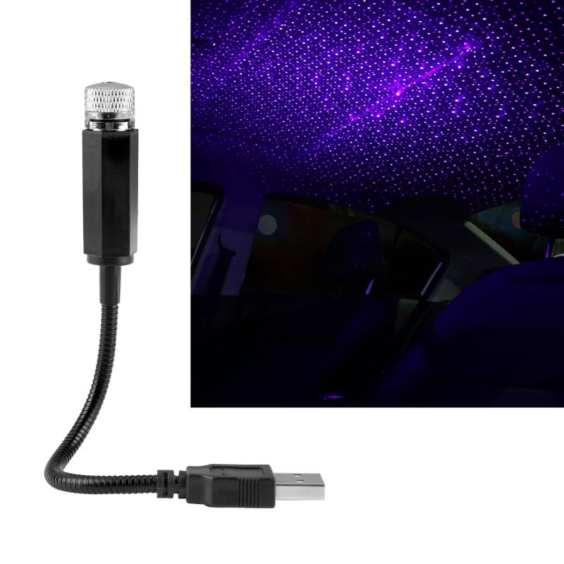 LED Auto Decke Starlight, Sternenhimmel Auto Innen Atmosphäre Licht Mehrere Modi Deckensternlicht Romantisches Innenatmosphäre-Licht mit USB, Mini Flexible Sternenprojektion für Heim Party Plug & Play von Dewfigs ㅤ