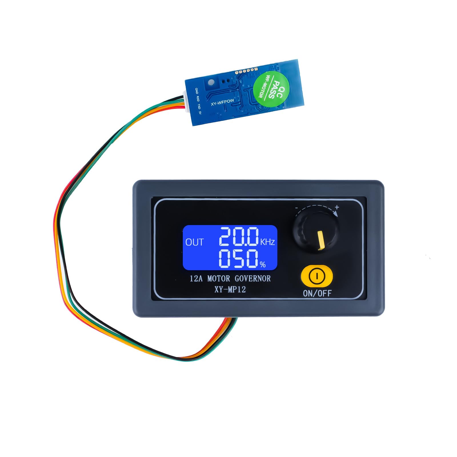 DewinLVD PWM Motordrehzahlregler, WiFi Elektromotor Drehzahlregler mit LED-Display Einstellbarer Stufenloser Regler DC 6-30V 12A 360W von DewinLVD