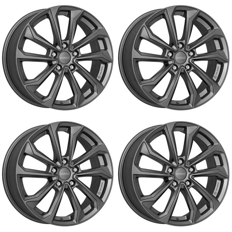 4x Dezent Felgen Alufelgen KS graphite 7.0Jx17 ET53 5x114,3 kompatibel mit Mazda 6 Mx-5 von Dezent