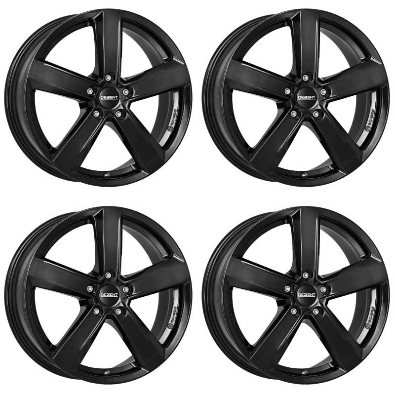 4x Dezent Felgen Alufelgen TU black 6.5Jx16 ET40 5x114,3 kompatibel mit Nissan Almera Tino Juke Leaf Primera Qashqai X-Trail Juke Pulsar von Dezent