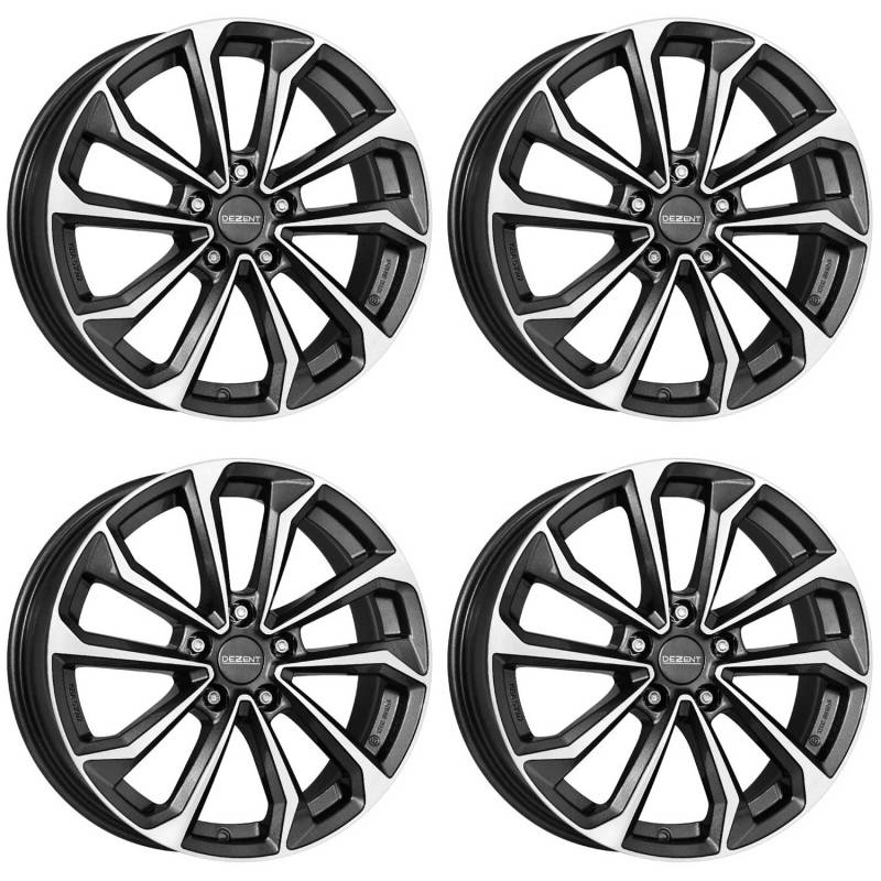 4x Dezent Felgen KS dark 6.5Jx16 ET50 5x114,3 kompatibel mit Mazda 3 5 6 MPV Mx-5 Tribute Cx-3 von Dezent