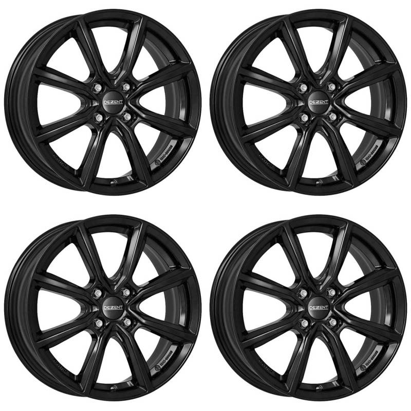 4x Dezent Felgen TN black 6.5Jx16 ET45 4x100 kompatibel mit Renault Captur Clio Grand Modus Grand Scenic Megane Modus Scenic von Dezent