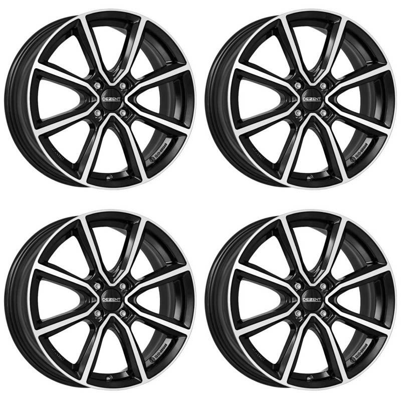 4x Dezent Felgen TN dark 5.5Jx14 ET40 4x100 kompatibel mit Citroen C1 Nemo von Dezent