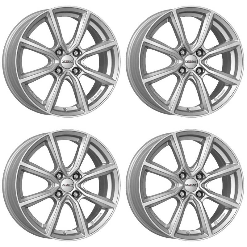 4x Dezent Felgen TN silver 6.0Jx15 ET45 4x100 kompatibel mit Renault Clio Grand Modus Modus Zoe von Dezent