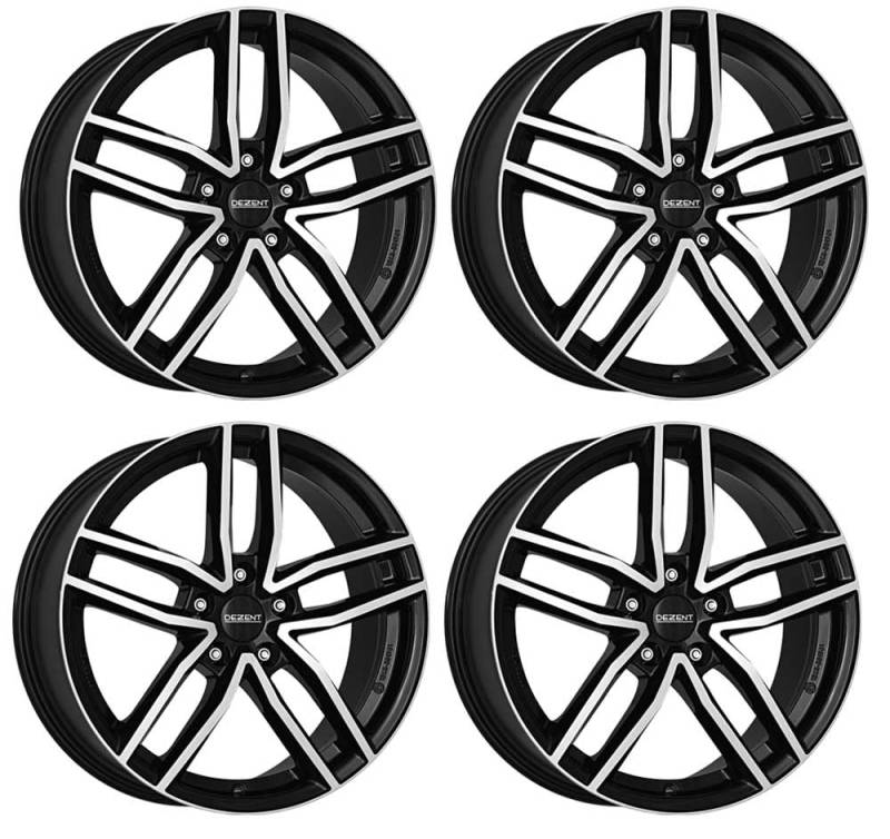 4x Dezent Felgen TR dark 6.5Jx16 ET40 5x114,3 kompatibel mit Hyundai Coupe Elantra i30 IX20 IX35 Sonata Tucson i30 Ioniq Kona von Dezent