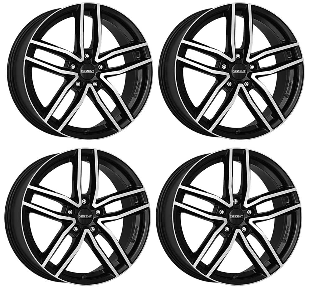 4x Dezent Felgen TR dark 6.5Jx16 ET47 5x100 kompatibel mit Skoda Fabia von Dezent