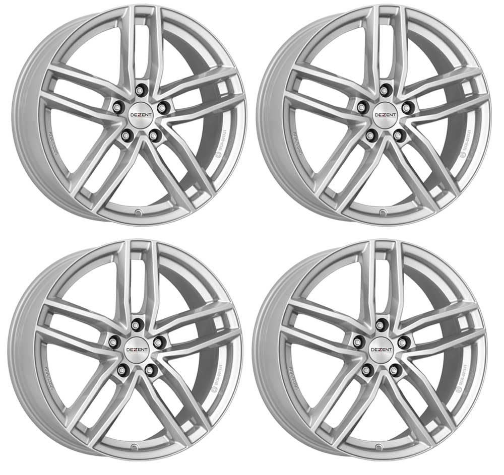 4x Dezent Felgen TR silver 7.0Jx17 ET45 5x114,3 kompatibel mit Honda Accord Civic CR-V CR-Z FR-V Civic HR-V von Dezent