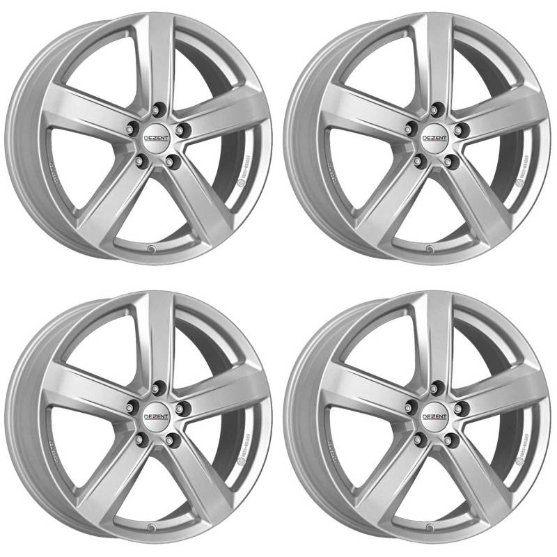 4x Dezent Felgen TU silver 6.0Jx15 ET38 5x100 kompatibel mit Seat Cordoba Ibiza Leon Toledo Ibiza von Dezent