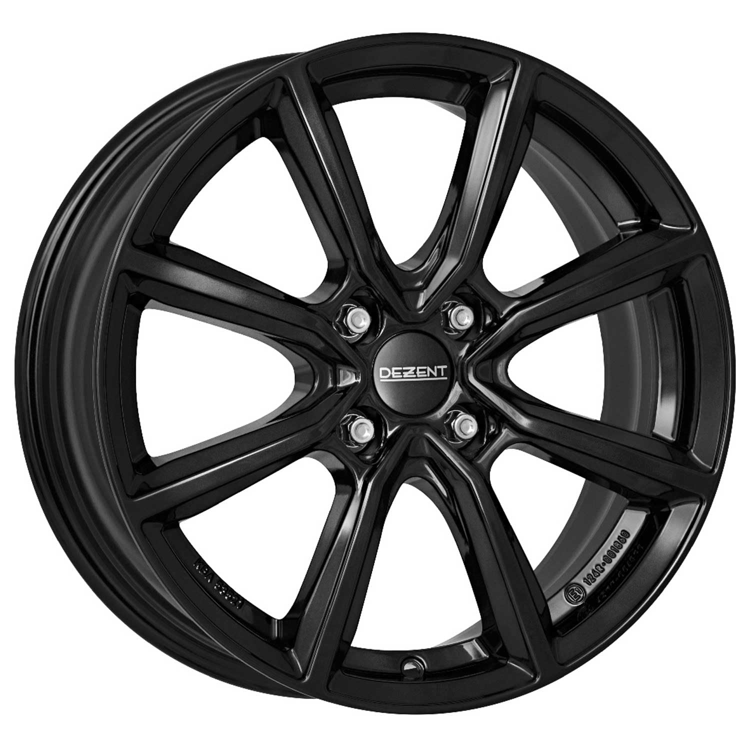 ALUFELGE DEZENT TN black 6.5x17 4x108 ET 32 Black von Dezent