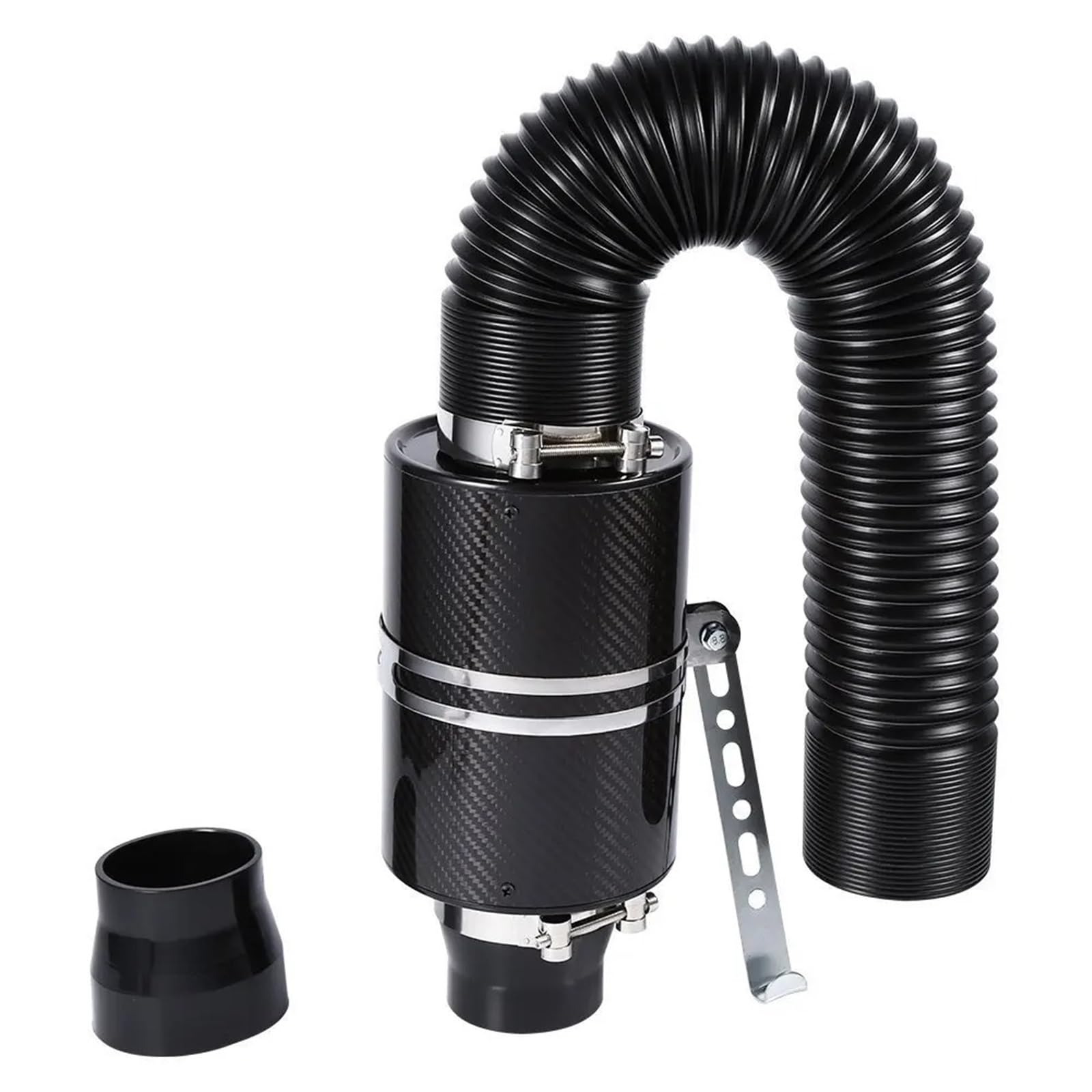 Ansaugrohr 3-Zoll-Zulassung Bent Stretch Cold Air Intake Kit Filter Induktion Universal Auto Ansaugrohr Kohlefaser Ansaugschlauch High Flow Luft Einlass Schlauch von Dfvajwc