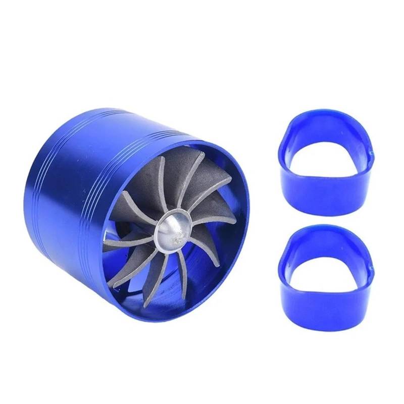 Ansaugrohr Doppel Supercharger Auto Turbo Air Intake Turbine Gas Kraftstoff Saver Fan Turbine Mit Einzelnen Propeller 6,4 * 5 cm Für Luft Für Intake Für C7S6 Luft Einlass Schlauch von Dfvajwc