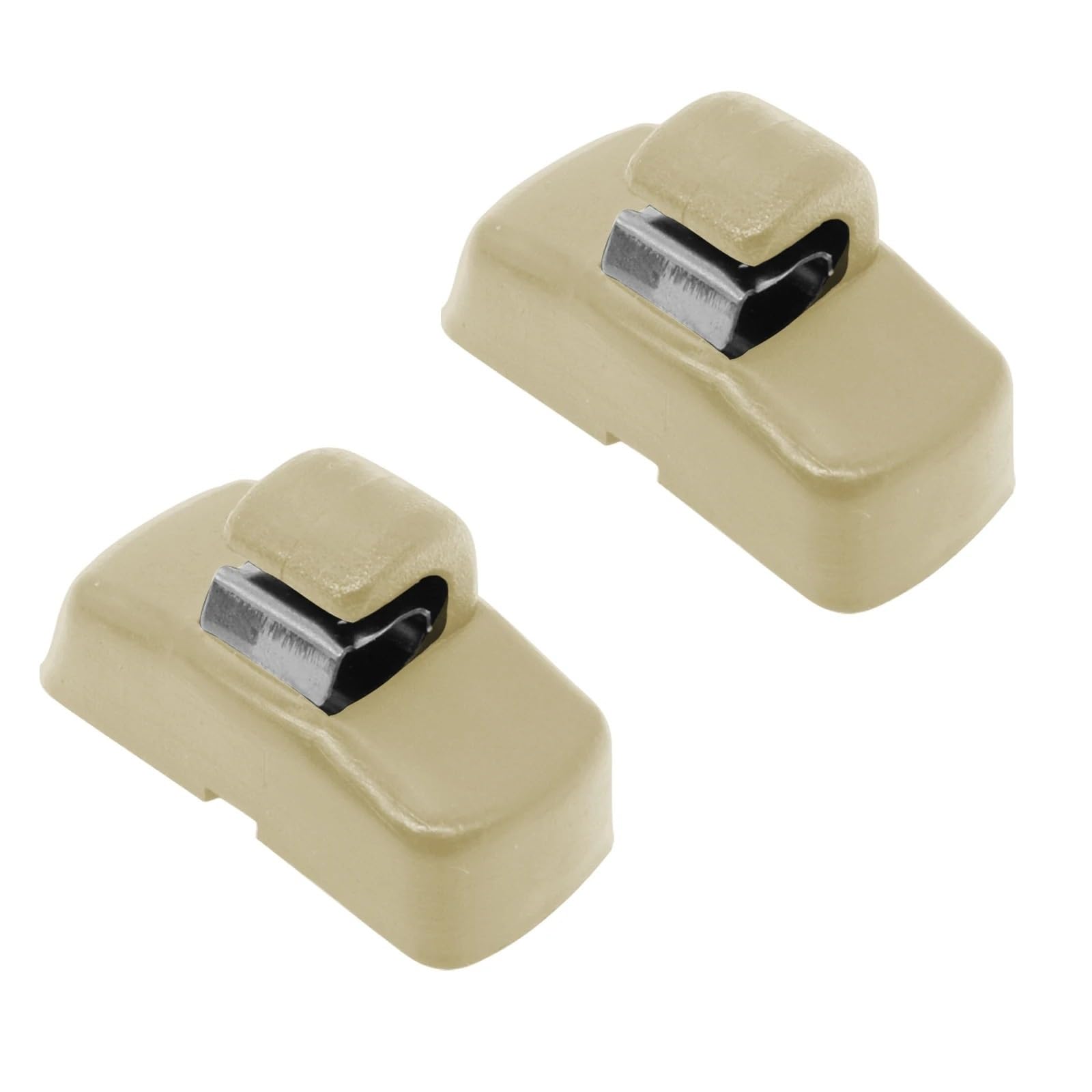 Auto Sonnenblende 2 stücke Auto Front Sonnenblende Sonnenblende Haken Clips Halterung Für Skoda Für Fabia 6Y Für Octavia Für A4 Für A5 1U 1Z Für Superb B5 3U Sonnenblende Auto(Beige) von Dfvajwc