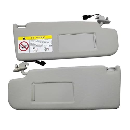 Auto Sonnenblende Auto Grau Innere Sonnenblende Sonnenblende Sonnenschutz mit Spiegel Für VW Polo 2011 2012 2013 2014 2015 2016 2017 2018 Sonnenblende Auto(Gray a Pair) von Dfvajwc