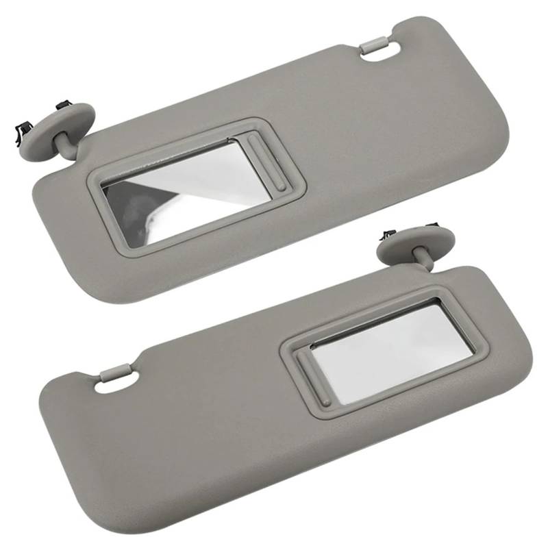 Auto Sonnenblende Auto-Innensonnenblende Mit Spiegel Sonnenblende Auto-Sonnenschutz Für Die Linke Und Rechte Seite Für Toyota Auris Für Corolla 2010 2011 2012 2013 Sonnenblende Auto(Grey 1 Pair) von Dfvajwc