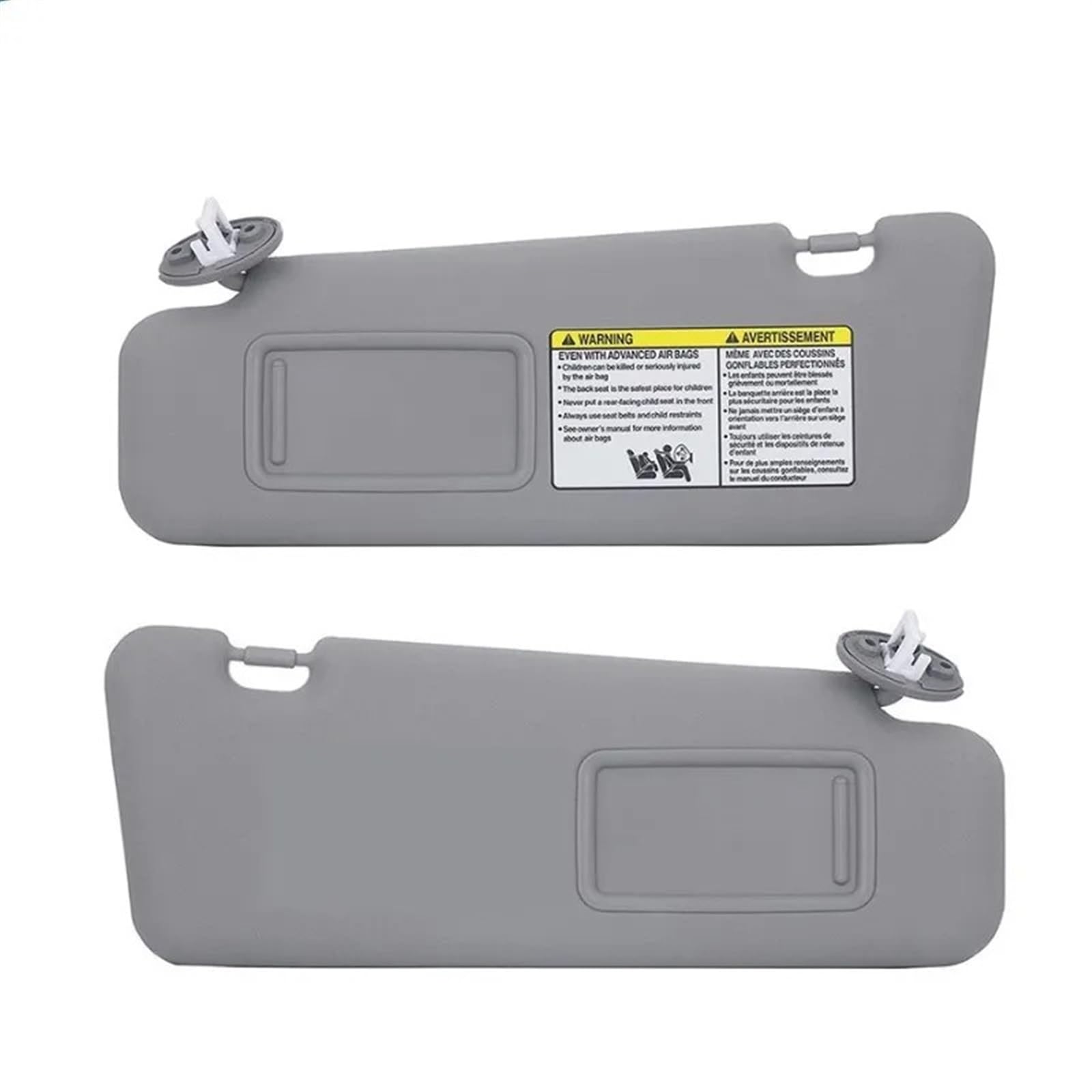 Auto Sonnenblende Auto Sonnenblende Linke Seite Rechte Seite Grau Beige Fahrer Beifahrerseite Für Toyota Für Highlander 2008 2009 2010 2011 2012 2013 Sonnenblende Auto(A Pair of Gray) von Dfvajwc