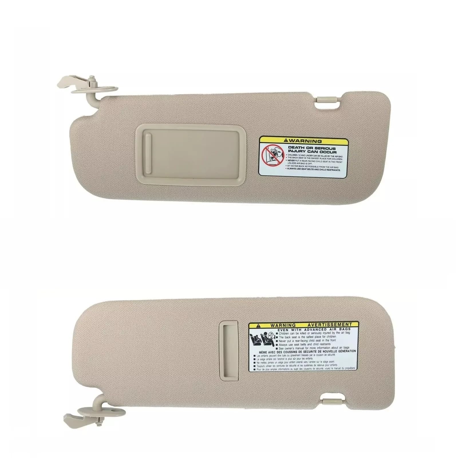 Auto Sonnenblende Auto Sonnenblende Panel Innen Sonnenschirm Sonnenschutz Ersatz Für Hyundai Für Elantra 2011 2012 2013 2014 2015 852103X000 TX Sonnenblende Auto(Beige Pair) von Dfvajwc