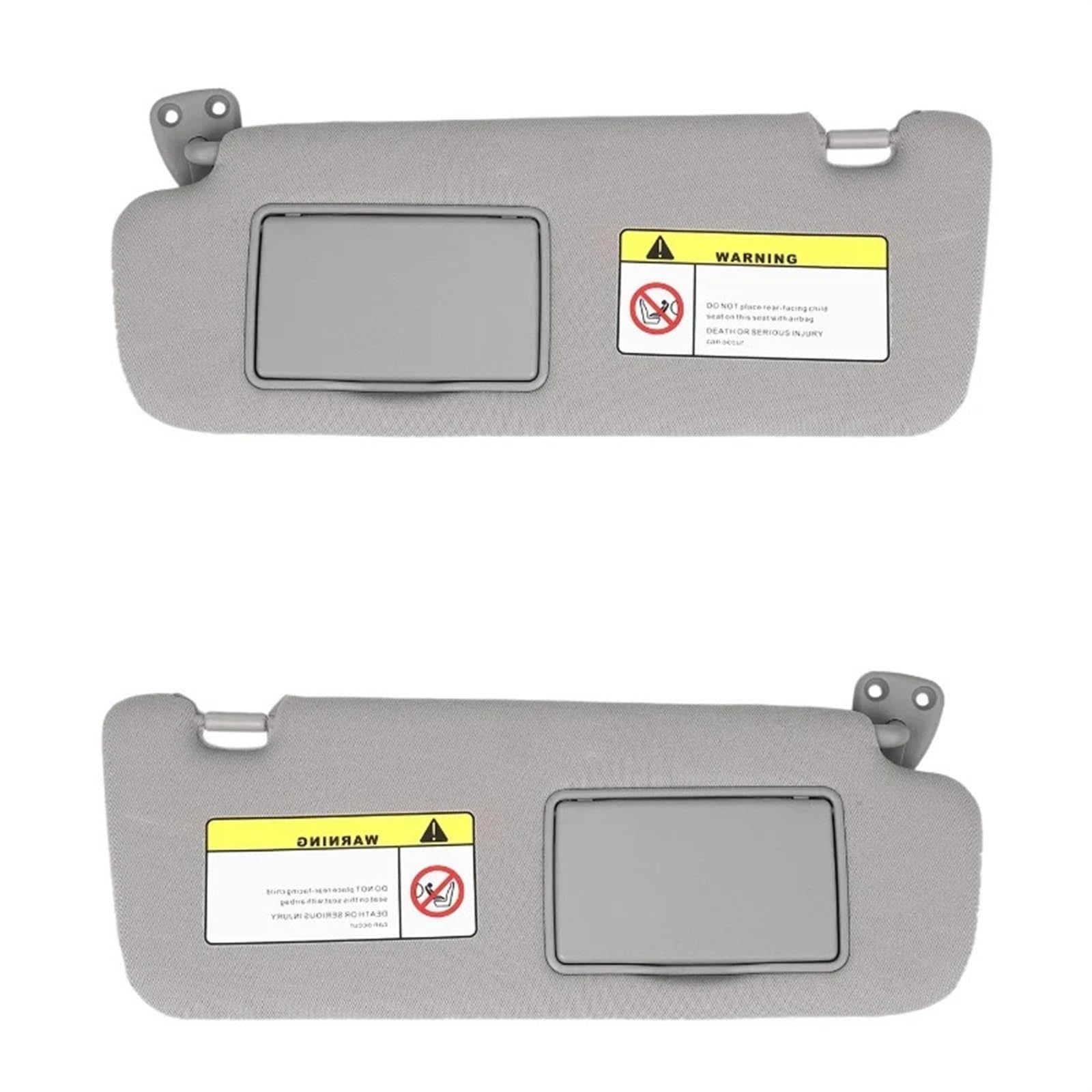 Auto Sonnenblende Geeignetes Visier Haupt-Beifahrer-Schminkspiegel Innen-Autoteile Für Hyundai Sona 2006 2007 2008 852010R300 852010R300 Sonnenblende Auto(Gray Left Right) von Dfvajwc