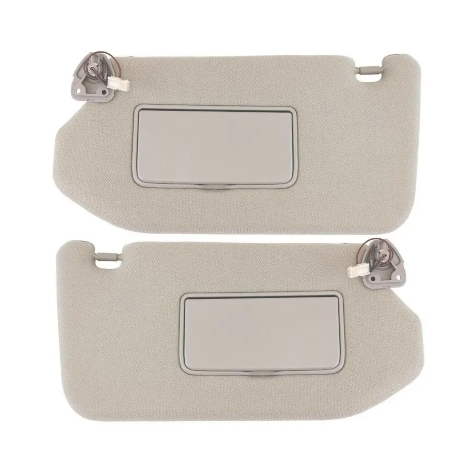 Auto Sonnenblende Grau Beige Sonnenblende Fahrerseite Beifahrerseite Links Rechts Seite Für Infiniti QX60 JX35 2013 2014 2015 2016 2017 2018 Sonnenblende Auto(Beige Left and Right) von Dfvajwc