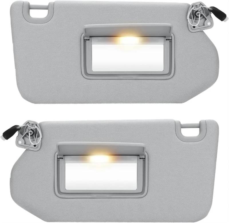 Auto Sonnenblende Linke Und Rechte Sonnenblende Für Nissan Für Pathfinder, Fahrer- Und Beifahrerseite Sonnenblende Auto(Gray Left Right Set) von Dfvajwc