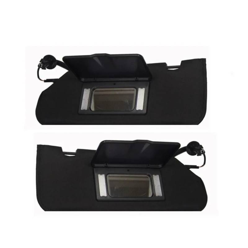 Auto Sonnenblende Schwarz Auto Sonnenblende Links Rechts Seite Fahrer Beifahrerseite Für Chevrolet Für Corvette Für C6 2005 2006 2007 2008 2009 2010 2011 2012 2013 Sonnenblende Auto(Left and Right) von Dfvajwc