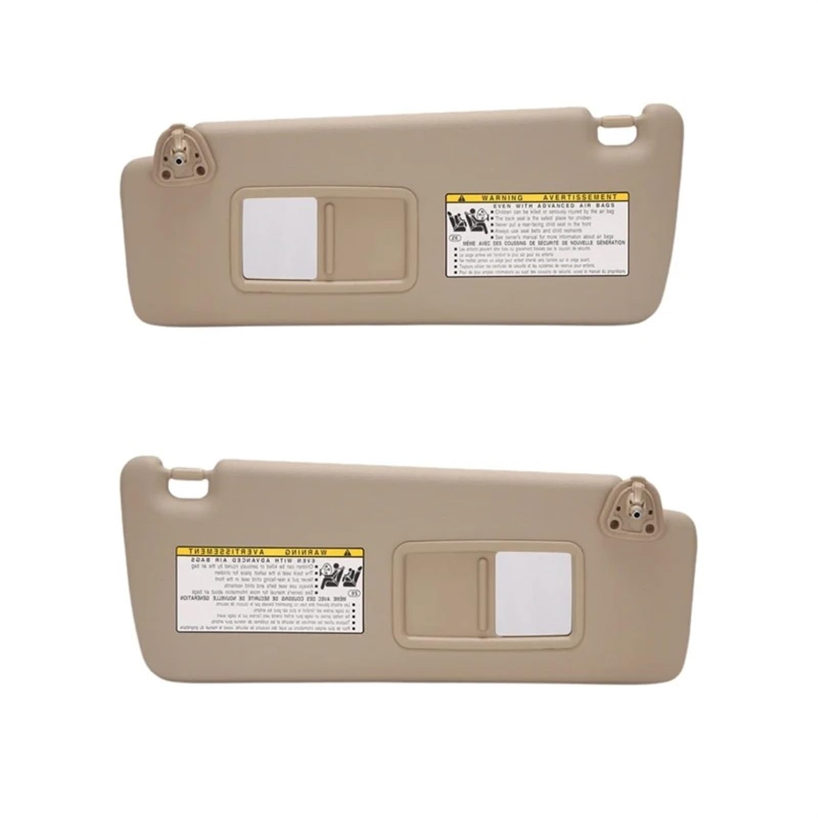 Auto Sonnenblende Sonnenblende Haupt- Und Beifahrer-Make-up-Spiegel Innen Autoteile Für Toyota Für Highlander 2004 2005 2006 2007 74320-48260-A0 Sonnenblende Auto(Beige Left and Right) von Dfvajwc