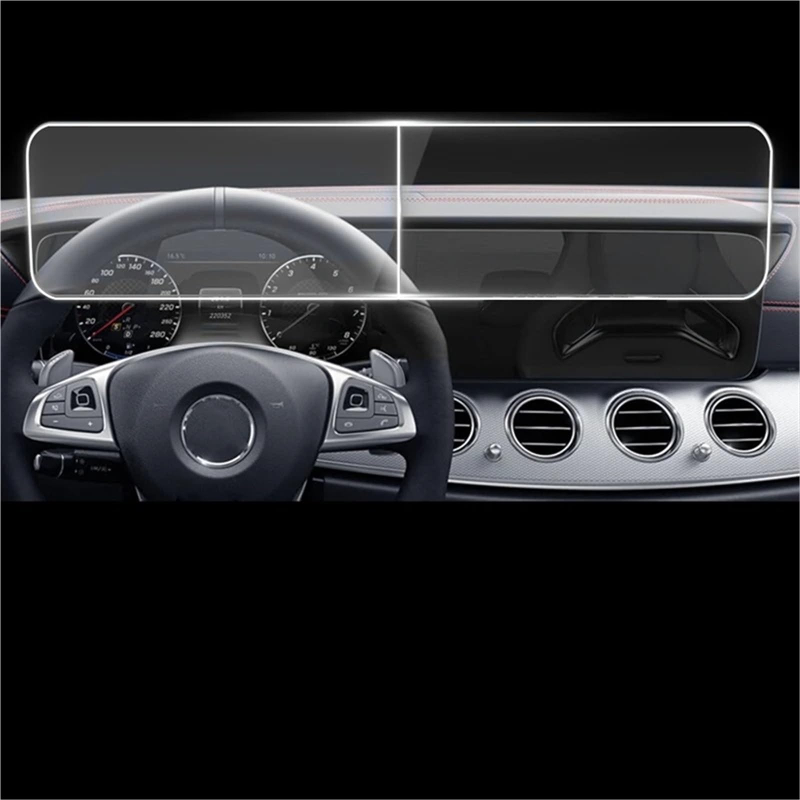 Displayschutzfolie Für Benz Für E Klasse Für W213 2017 2018 2019 Für S Klasse Für W222 2018 Auto Navigation Screen Protector Gehärtetem Glas Film GPS-Navigations-Displayschutz von Dfvajwc