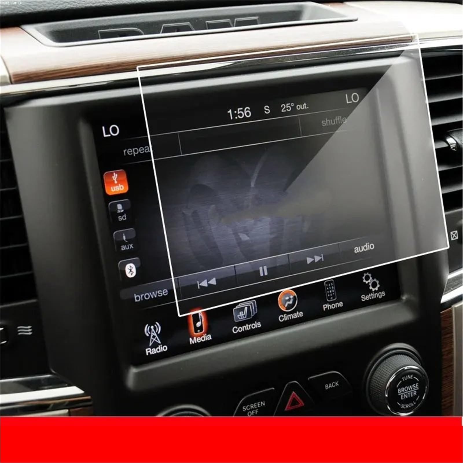 Displayschutzfolie Für Dodge Für Ram 1500 2500 3500 Uconnect 2013 2014 2015-2018 GPS-Navigationsbildschirmabdeckung 8,4 Zoll Auto-Displayschutzfolie Aus Gehärtetem Glas GPS-Navigations-Displayschutz von Dfvajwc