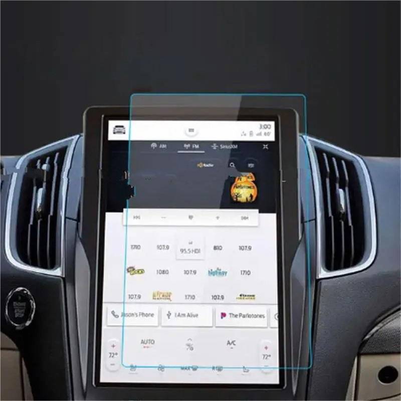 Displayschutzfolie Für Ford Für Rand 2021 2022 2023 Auto Navigation 12-Zoll Auto Innen Zubehör Gehärtetem Glas Screen Protector Film GPS-Navigations-Displayschutz von Dfvajwc