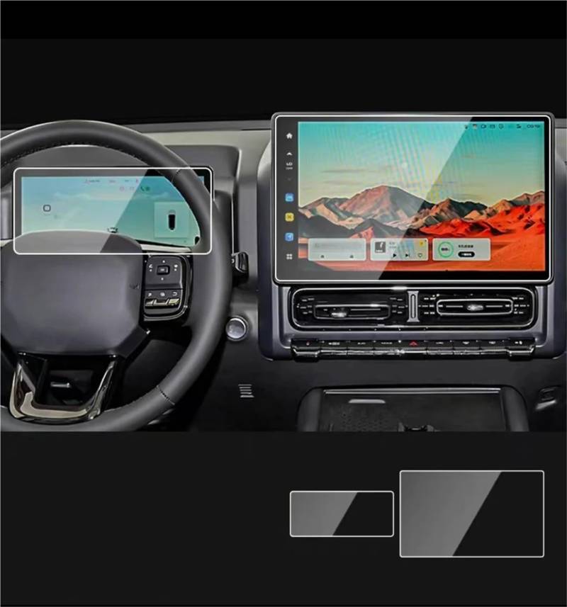 Displayschutzfolie Für Haval Für H9 2024 GPS Navigation Und Dashboard Gehärtetes Glas Bildschirm Film Schutz GPS-Navigations-Displayschutz von Dfvajwc