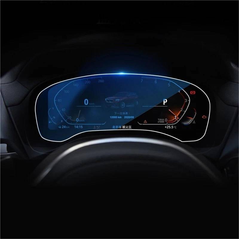 Displayschutzfolie Für X3 Für X4 Für G01 Für G02 2018 2019 2020 Gehärtetes Glas Auto Navigation Screen Protector Film Dashboard Monitor Bildschirm Schutz Film GPS-Navigations-Displayschutz(Without hol von Dfvajwc