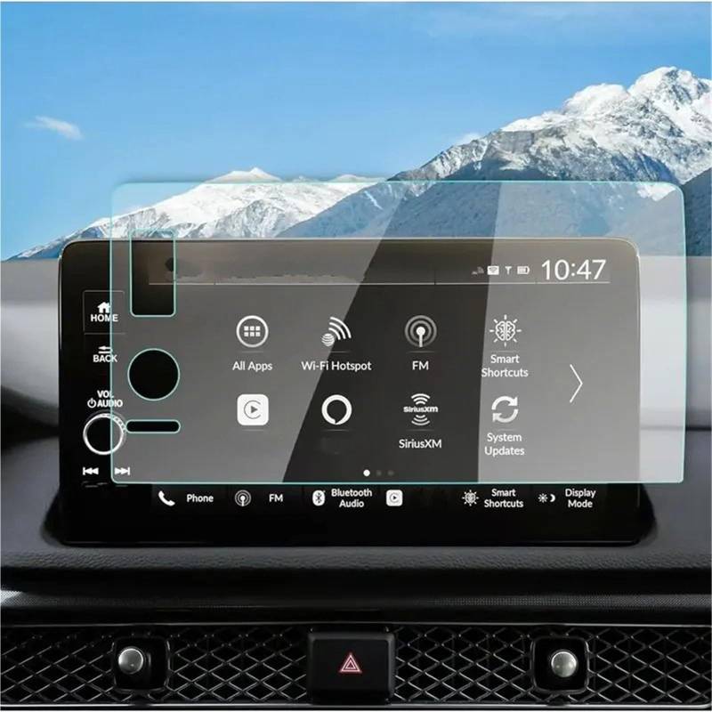 Displayschutzfolie Für ZR-V Für ZRV 2024 9 Zoll Auto LCD GPS Navigation Innen Zubehör Gehärtetem Glas Screen Protector Film GPS-Navigations-Displayschutz von Dfvajwc