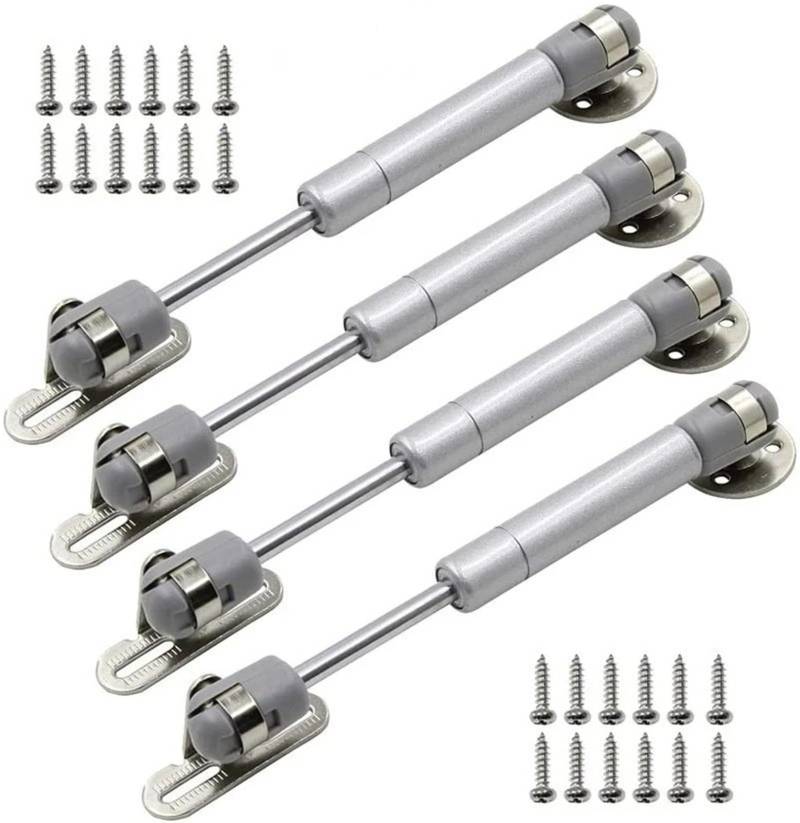 Gasfeder 2/4Pcs Möbel Scharnier Küche Schrank Tür Lift Pneumatische Unterstützung 20-200N Hydraulische Gas Für Holz Möbel Hardware Heckklappendämpfer(4Pcs 200N) von Dfvajwc