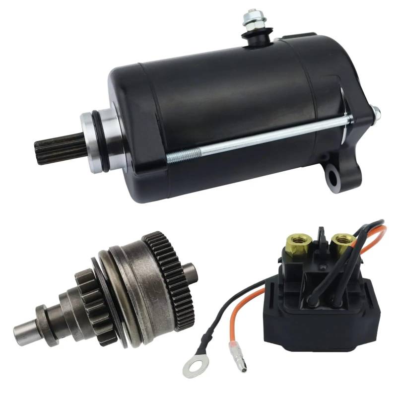 Starter Anlasser Mit Antrieb Und Relais Für SuperJet 700 2002–2012, WaveRunner Super Jet 700 2013–2020, WaveVenture XL700 2002–2004. Anlasser Anlassermotor von Dfvajwc