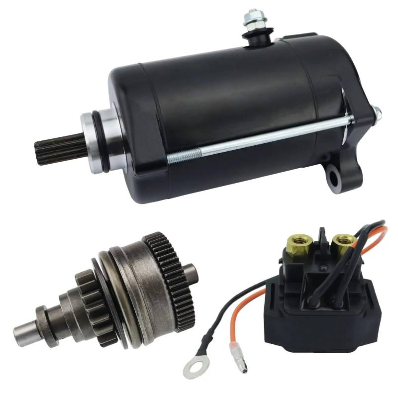 Starter Haltbarkeit Startermotor Mit Antrieb Und Relais Für SuperJet 700 Für WaveRunner Super Jet 700 Für WaveVenture XL700 2002–2015 2016 2017 2018 2019 2020 Anlassermotor von Dfvajwc