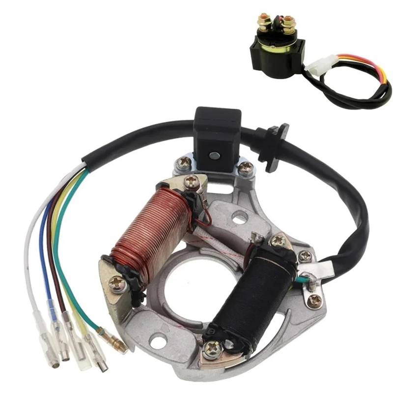 Starter Langlebige Und Zuverlässige Stator-2-Spulen-Zündmagnetplatte Für 50 Cc 70 Cc 90 Cc 110 Cc 125 Cc Sunl ATV Quad Anlassermotor von Dfvajwc