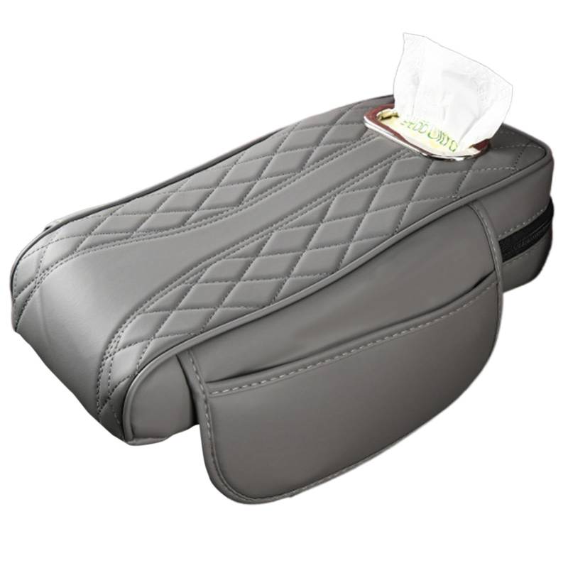 Car Center Console Cover, Elegant Arm Rest Cover, Car Armrest Cushion, Pu Leather Auto Center Console Pad, Stylish Foam Armrest Box W/Storage Bag, Hand Rest Pillow With Organizer Pockets For Vehicles von Dgayaeic