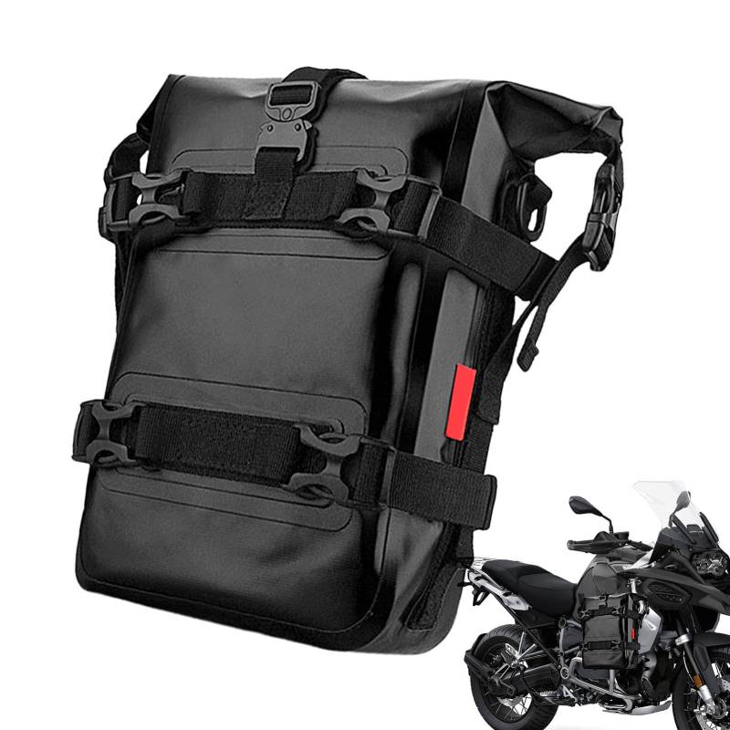 Dgayaeic Motorrad-Stoßstangentasche, Werkzeugtasche, Bar-Tasche, Motorrad - Sturzbügel-Rahmentasche Packtaschen,Rahmen-Sturzbügeltasche, wasserdichte Motor-Seitentaschen für Sonnenbrillen, Handschuhe von Dgayaeic