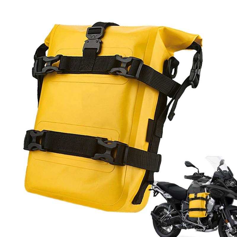 Dgkdek Sturzbügeltaschen Gepäckpaket – Motorradtaschen Sturzbügel Rahmentasche Gepäckpaket – wasserdichte Reisegepäcktaschen Motor-Seitentaschen für Flaschen Handschuhe Sonnenbrille von Dgkdek