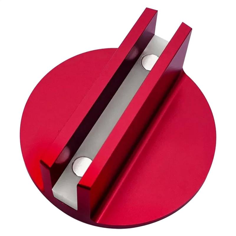 Magnetisches Wagenheber-Pad, Aluminium-Adapter, Geschlitzte Rahmenschiene, Starke Basis, Einfach Zu Verwendendes Material, Blau/rot/orange, Für Auto von Dgkdek