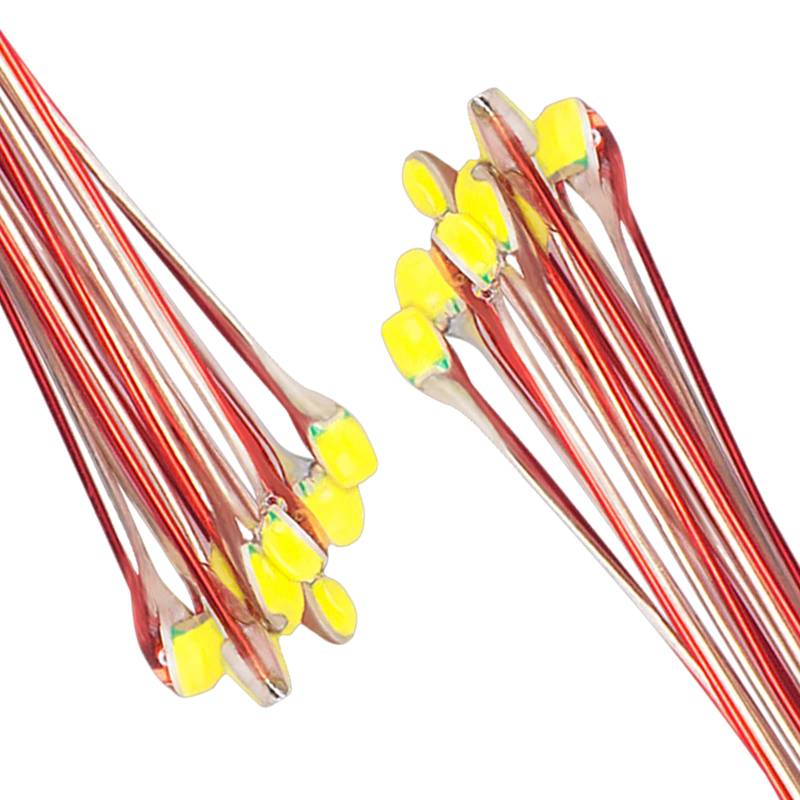 DiCUNO 20Pcs. vorverdrahtet Mikro LED Dioden 16CM, 0805 SMD gelötete Mini LED Leuchtdiode mit Schützhülle aus Klebstoffe für Modelbau, Lichtprojekt, Handarbeit, Farbe: Weiß von DiCUNO