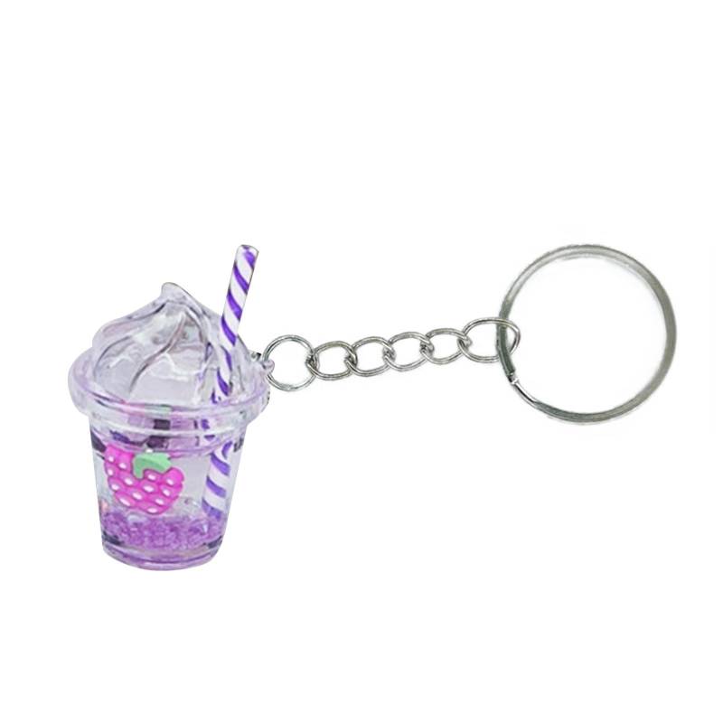 Diarypiece KawaiiCar Rucksack Schlüsselanhänger Niedlicher Bubble Tea Schlüsselanhänger Taschenanhänger BobaMilk Teetasse Schlüsselanhänger Tassenanhänger Kawaiikeychain von Diarypiece