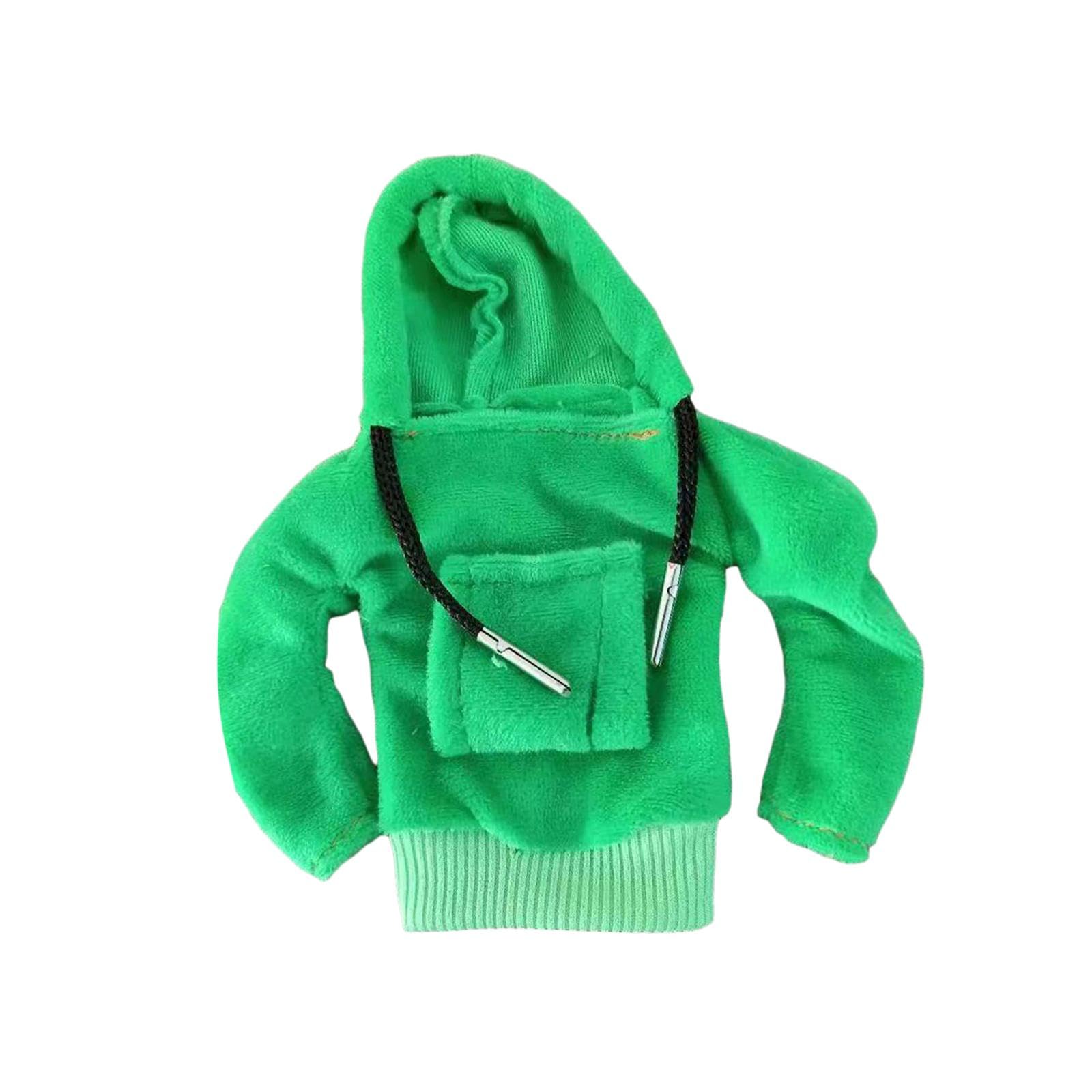 Dickly Auto-Schaltknauf-Abdeckung, Mini-Hoodie für Schalthebel, lustige Dekoration, Stoff, Winter, warm, Knopf-Hoodie, Schalthebel-Schutz, Grün von Dickly