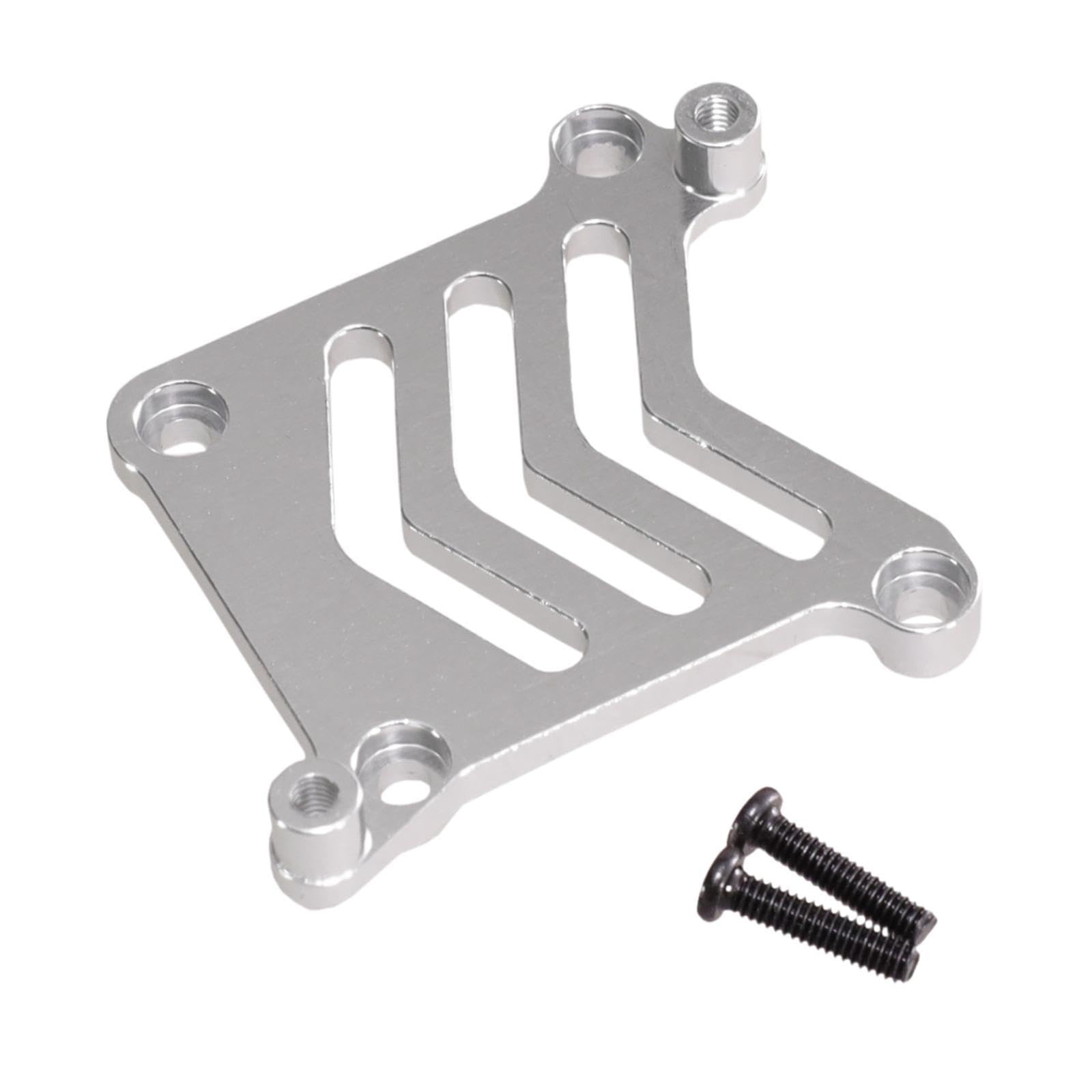 Dickly Fernbedienungsauto -Servo -Basis -Aluminium Servo Mount Bracket Servositz für 16210 16208 16207 H6v3 M163, Silber von Dickly