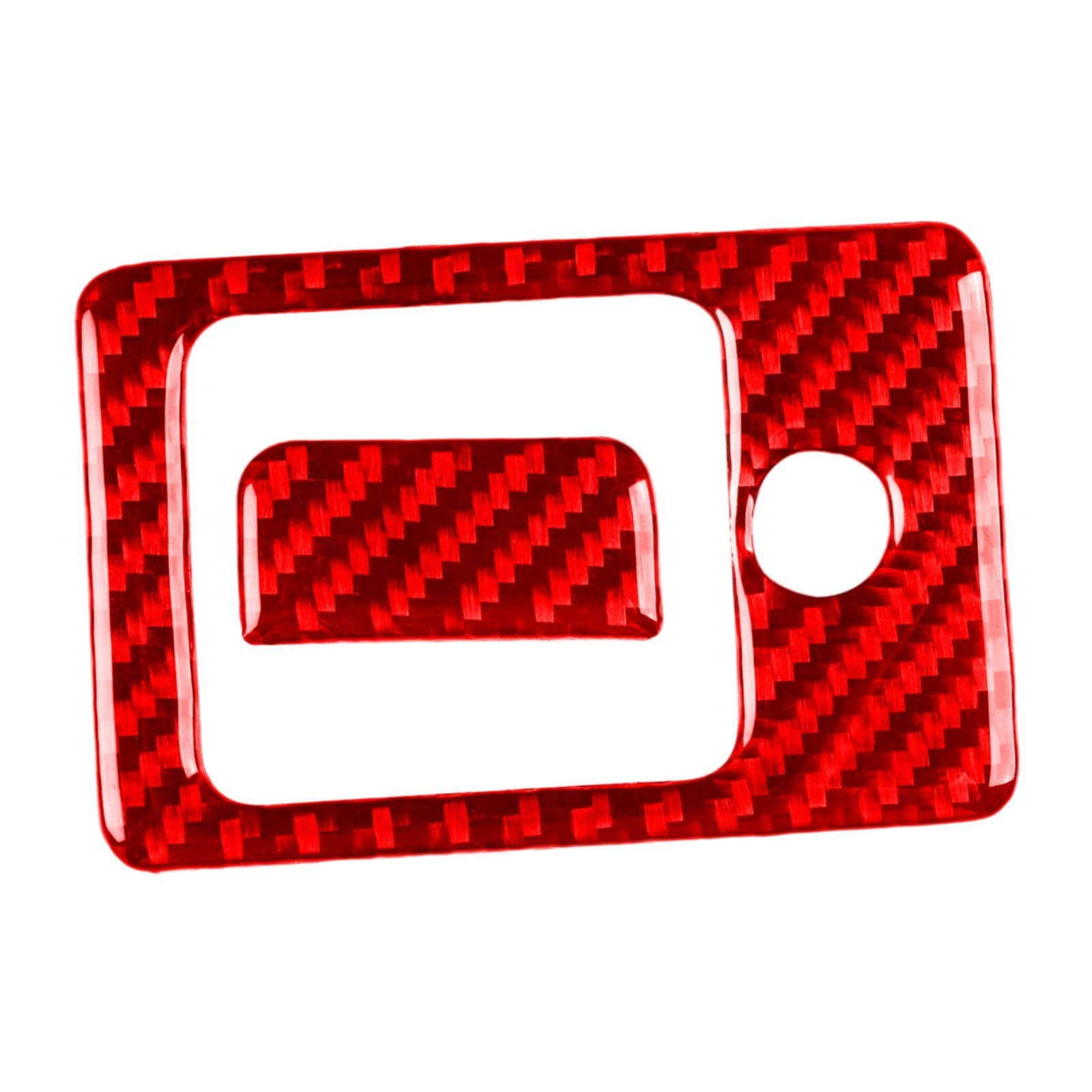 Dickly Front Box Riegel Griff Zierleisten Abdeckung Auto Innen Zubehör Einfach Installieren Reparatur Teil Premium Auto Lagerung Box Panel Aufkleber, Rot von Dickly